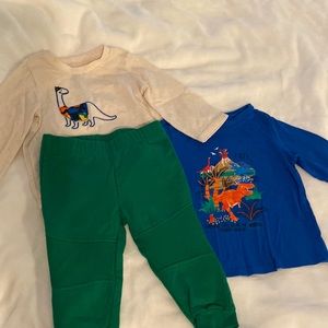 Baby boys First Impressions Joggers and Dino Shirts